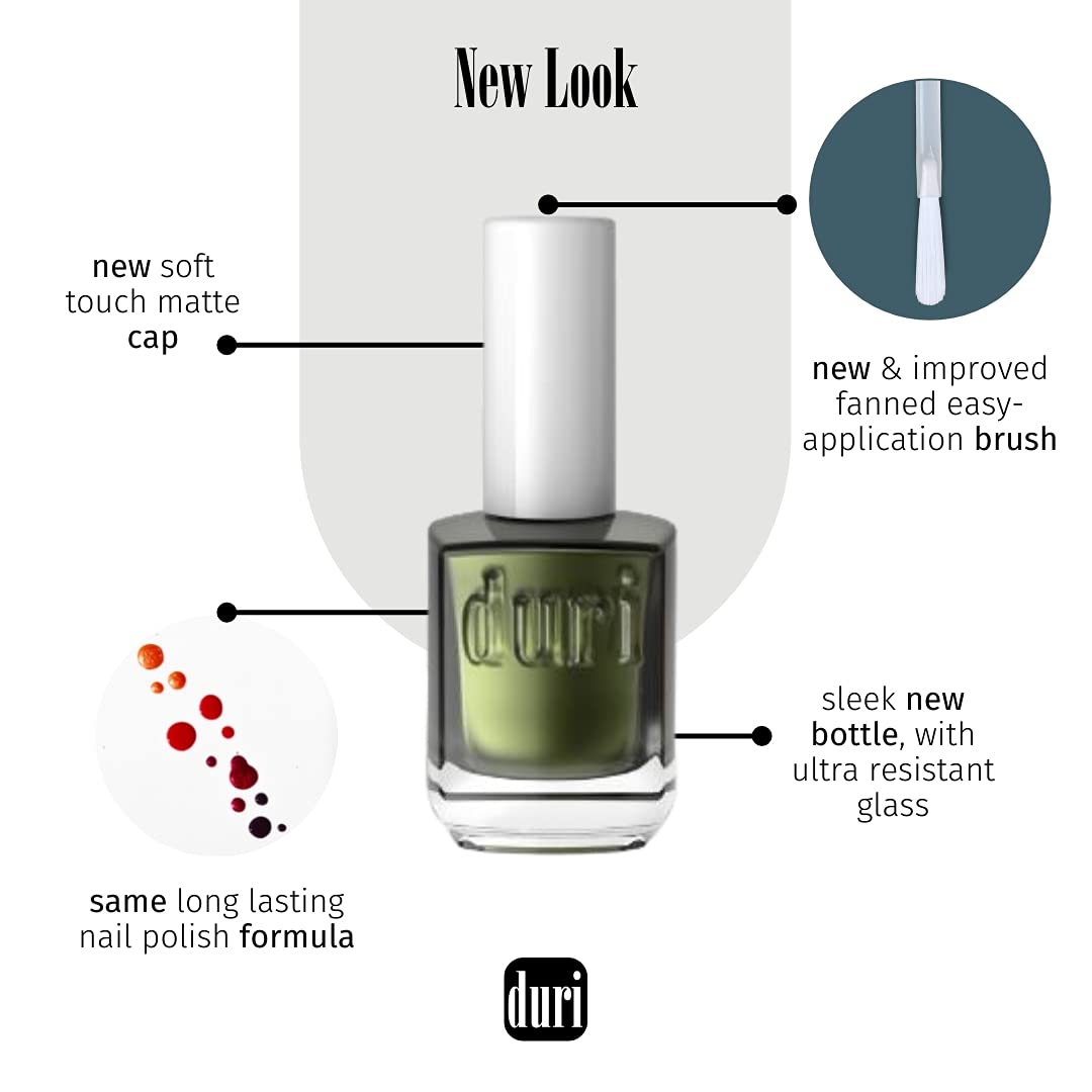 Duri 0.45 Fl Oz Pearl White Shimmer Semi Sheer Long Lasting Nail Polish - Image 10