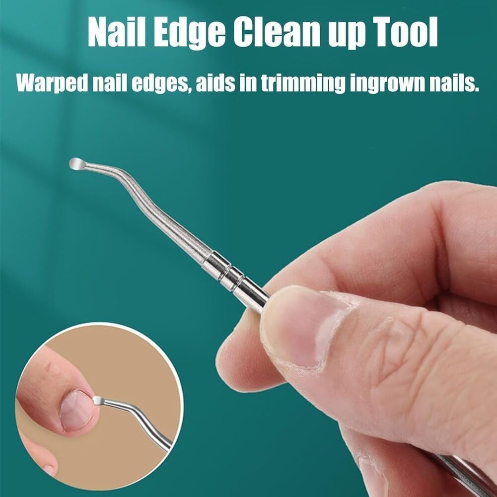 Eagle Beak 3-Piece Beveled Nail Clipper Set Wide Jaw Anti-Splash for Thick Nails - Image 5