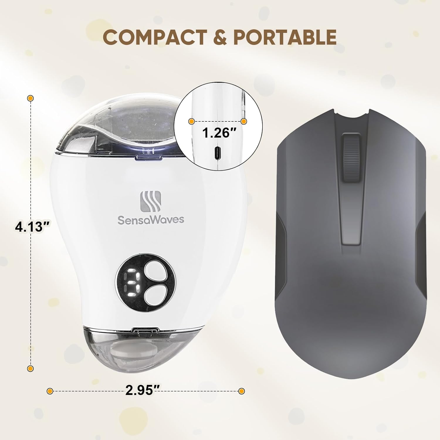 Gentle Electric Baby Nail Trimmer and Polisher, 3-in-1 Set, USB Rechargeable, LED Light, 3 Speed - Image 6