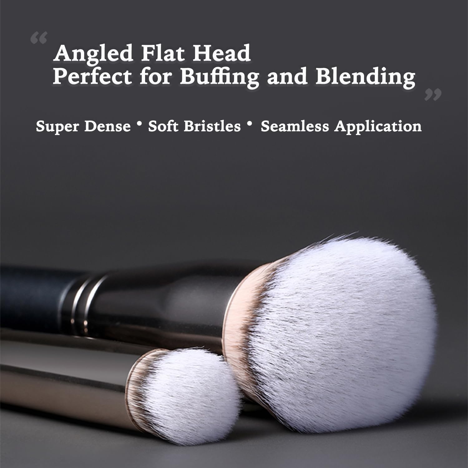 ELESDA Angled Foundation and Concealer Makeup Brush for Flawless Liquid and Cream Application - Image 3
