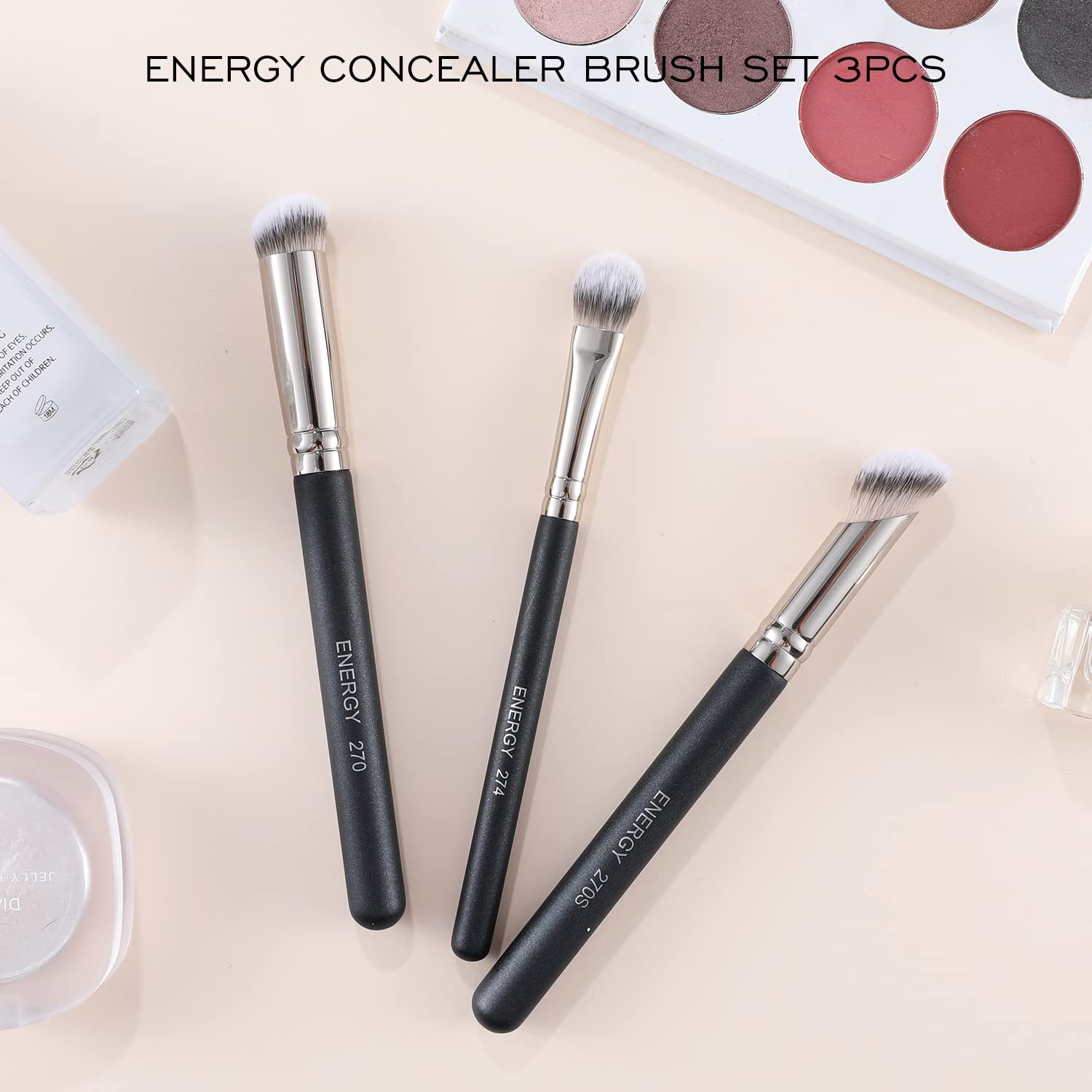 ENERGY Foundation Brushes Professional Brightening Concealer Makeup Application Set - Image 4