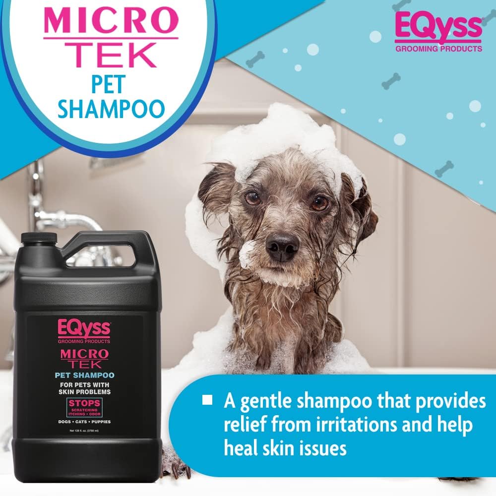 EQyss Micro-Tek Soothing & Itch-Stopping Pet Shampoo for Cats and Dogs 128 oz - Image 2