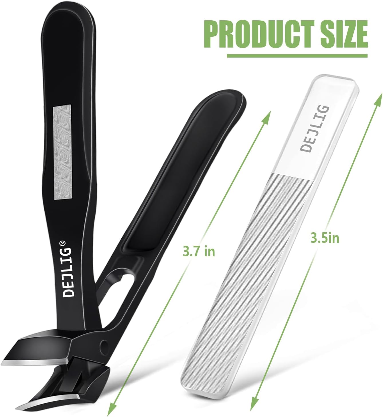 Heavy Duty Long Handle Toenail Clippers for Thick Nails with Built-in Catcher Adult and Senior Size - Image 8