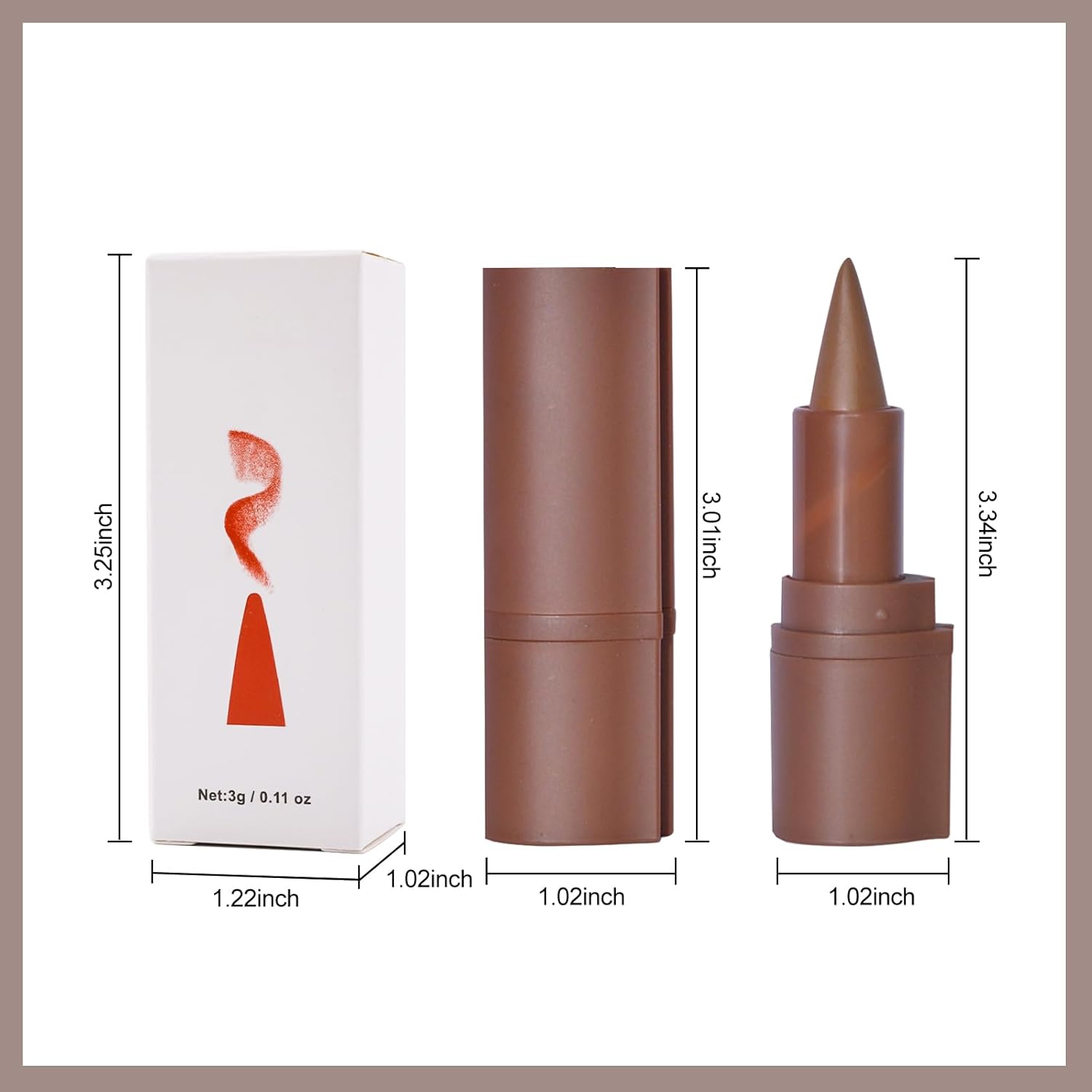 Erinde 2-in-1 Matte Dark Brown Red Lip Liner and Lipstick Set, Long Lasting, 06# Coffee Bean - Image 6