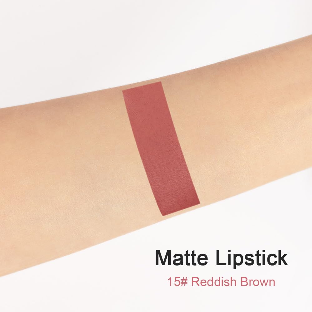 Evpct 1Pcs Bright Pink Matte Lip Pencil Crayon Liner 15g Women - Image 3