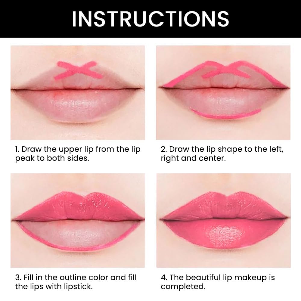 EVPCT 3-Piece Moisturizing Hydrating Lip Liner and Lipstick Set for Women - Image 4