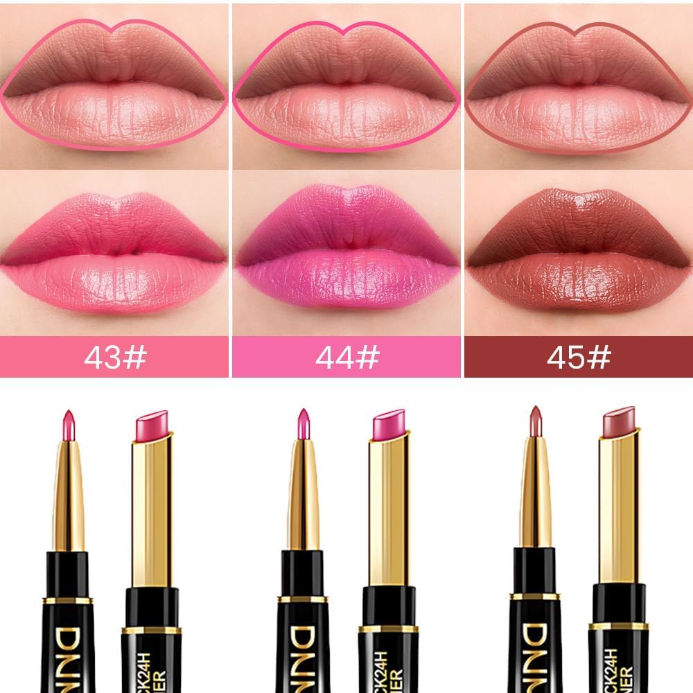 EVPCT 3-Piece Moisturizing Hydrating Lip Liner and Lipstick Set for Women - Image 2