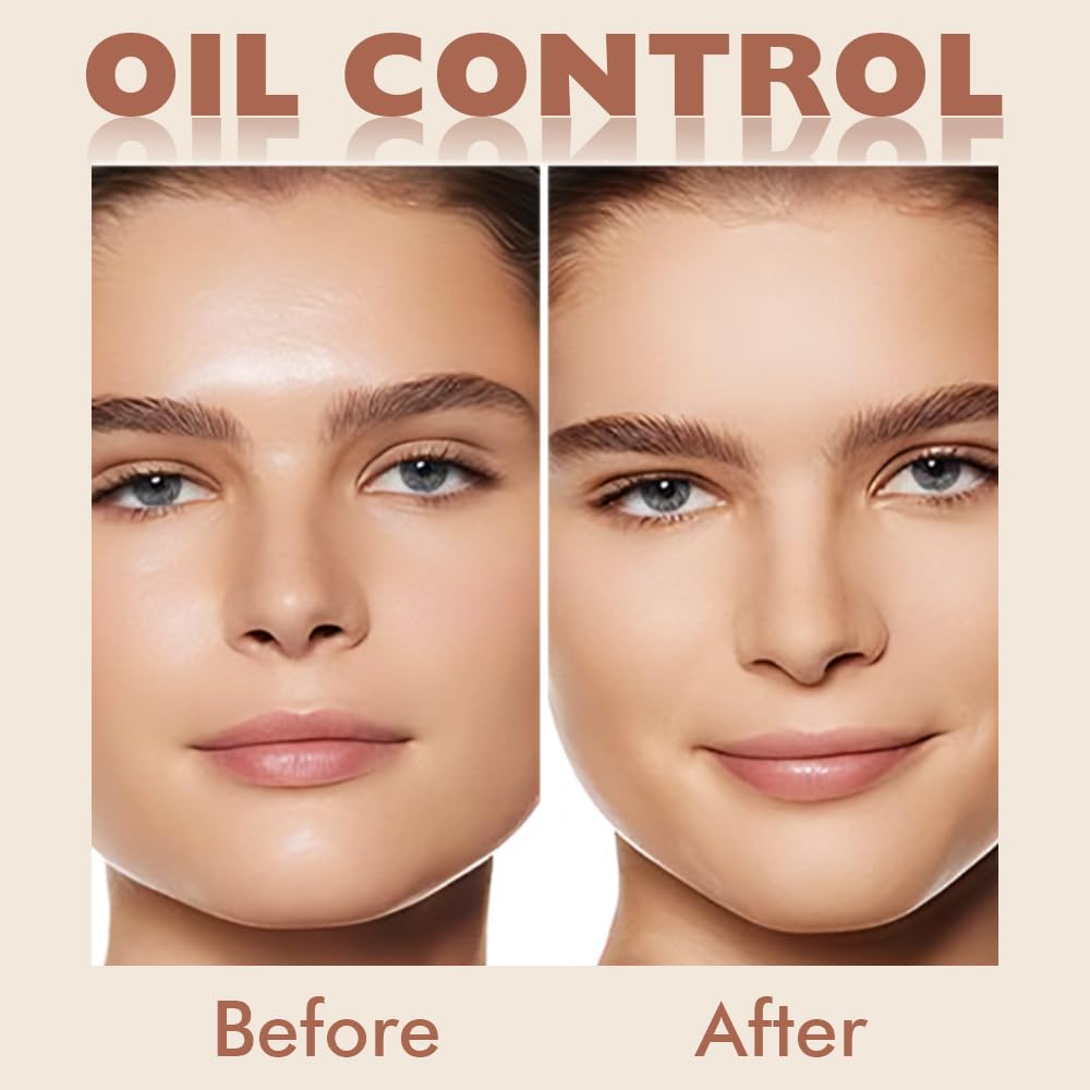 EVPCT Oil Control Translucent Pressed Face Powder Compact for Women, 140 Golden Beige, Lightweight, Waterproof - Image 3