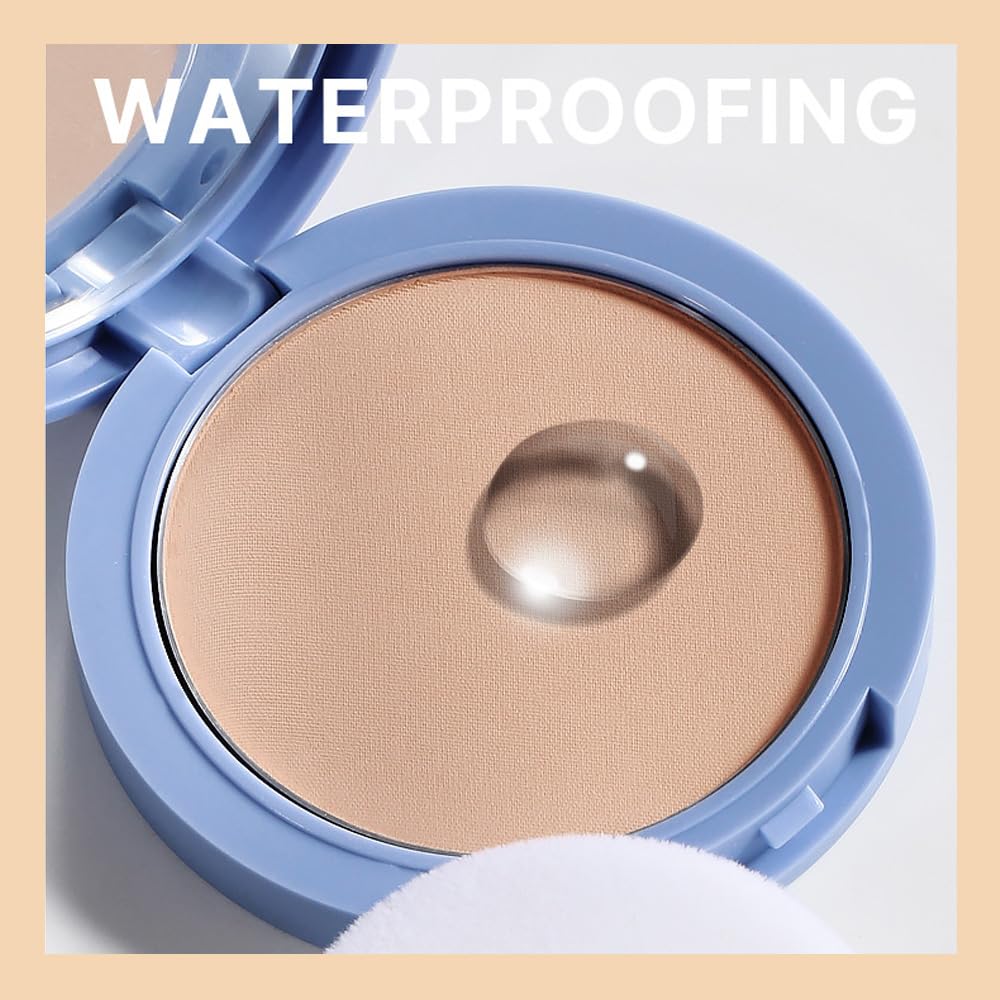 EVPCT Oil Control Translucent Pressed Face Powder Compact for Women, 140 Golden Beige, Lightweight, Waterproof - Image 4