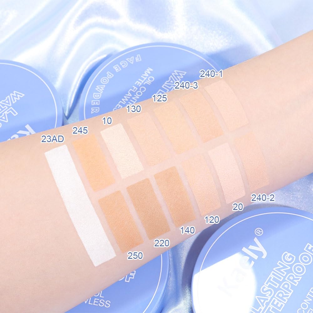 EVPCT Oil Control Translucent Pressed Face Powder Compact for Women, 140 Golden Beige, Lightweight, Waterproof - Image 5