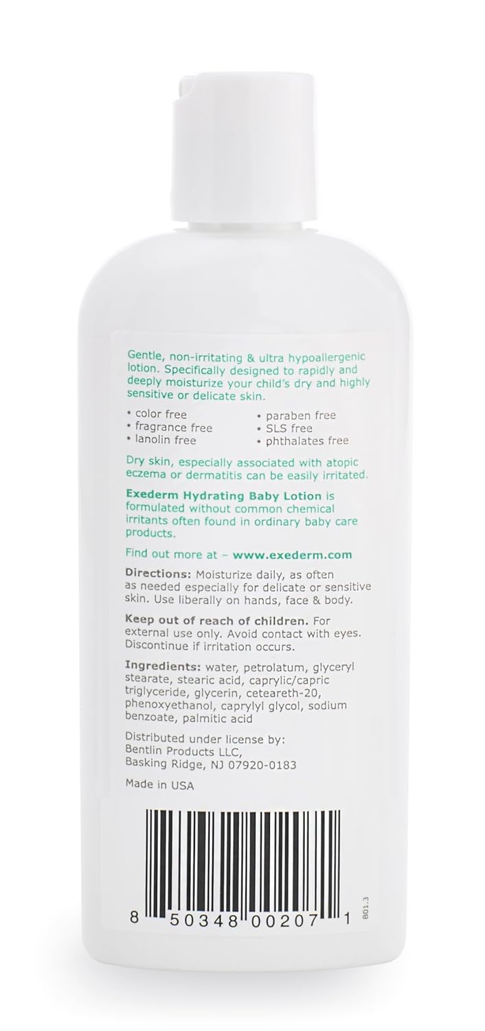 Exederm 8 Fl Oz Baby Lotion for Eczema and Dermatitis Prone Skin Soothing Formula - Image 3