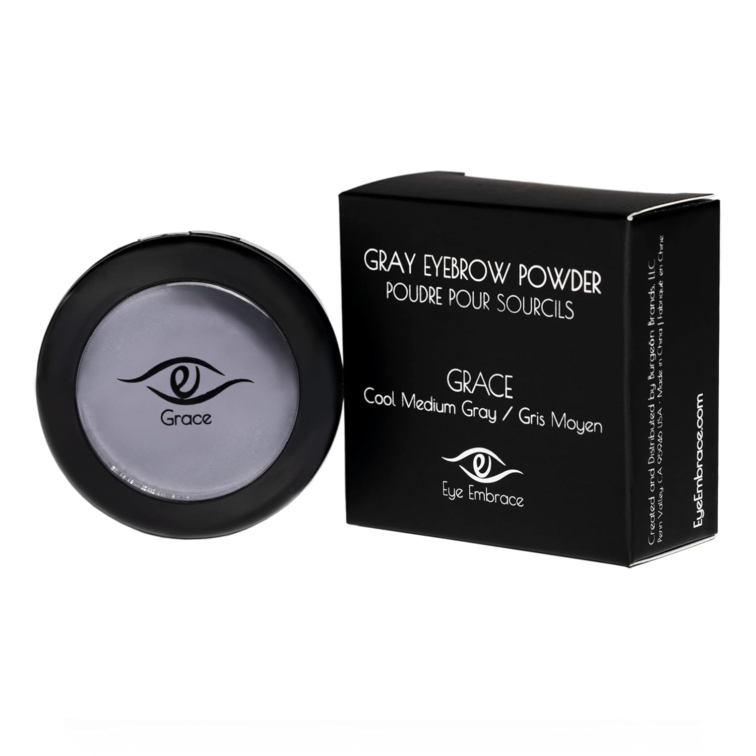 Eye Embrace Waterproof Gray Eyebrow and Hair Powder Root Cover-Up 0.15 oz Cruelty-Free - Image 6