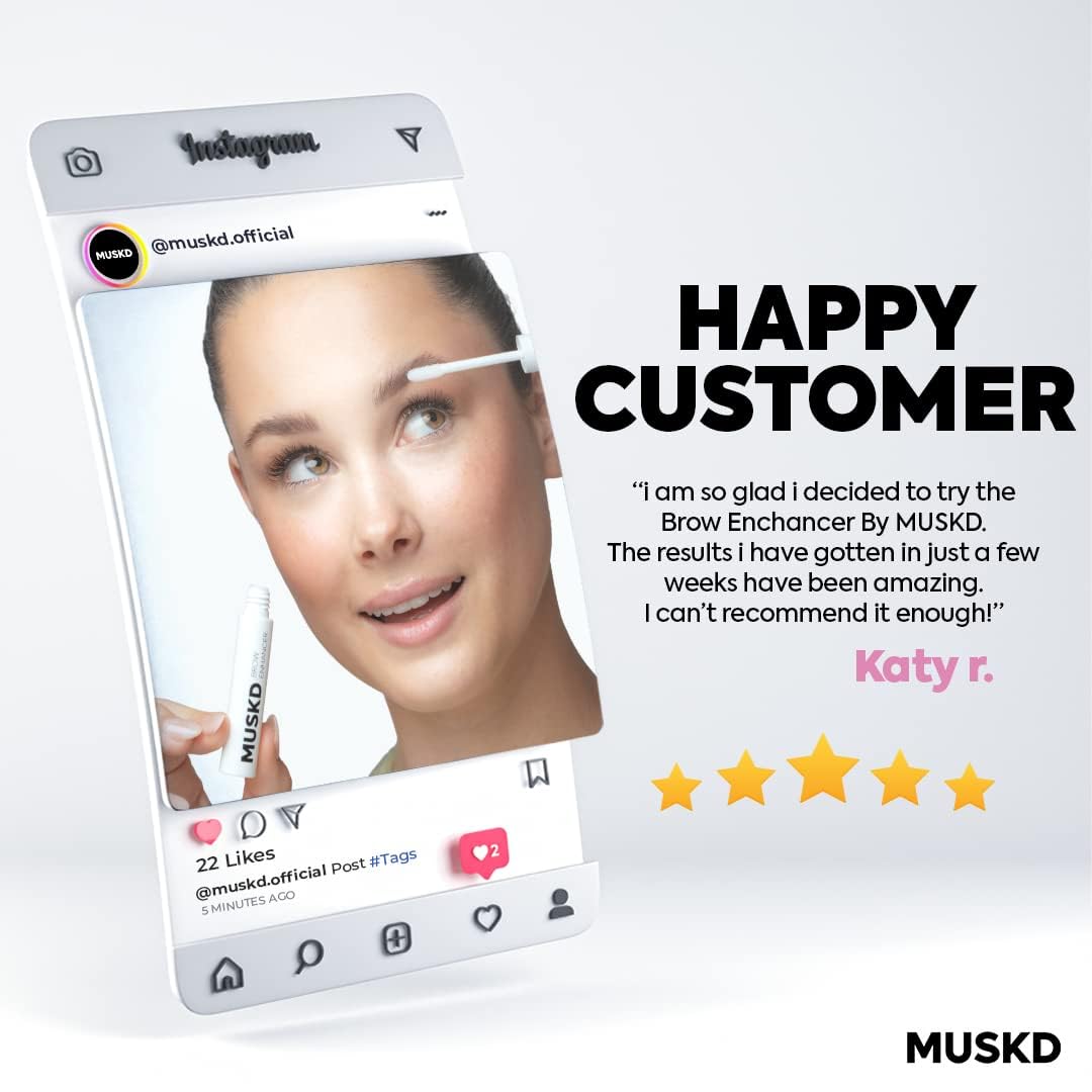 3ML Eyebrow Growth Serum for Thicker, Faster Growing Brows - Natural, Vegan, Cruelty-Free - Image 4