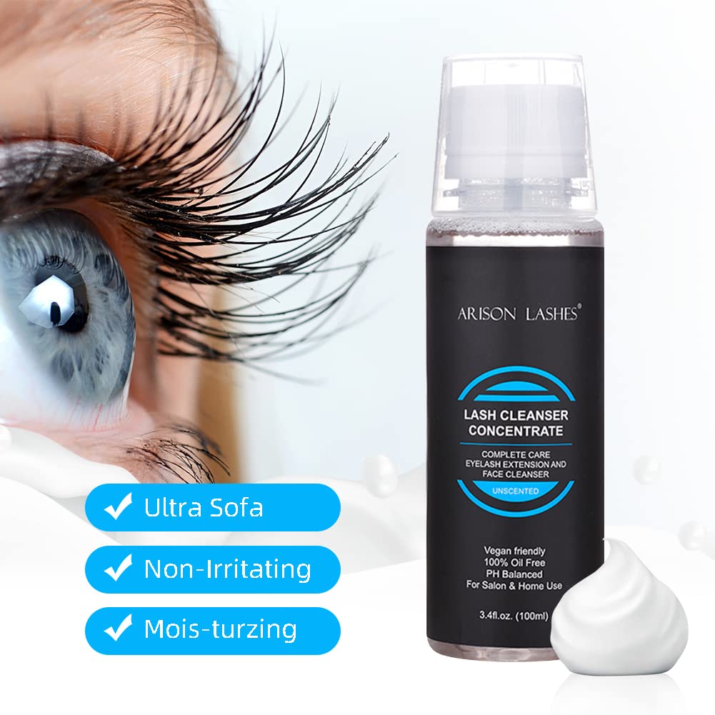 Unscented Eyelash Extension Foaming Shampoo Concentrate 100ml Makes 20 Bottles - Image 5