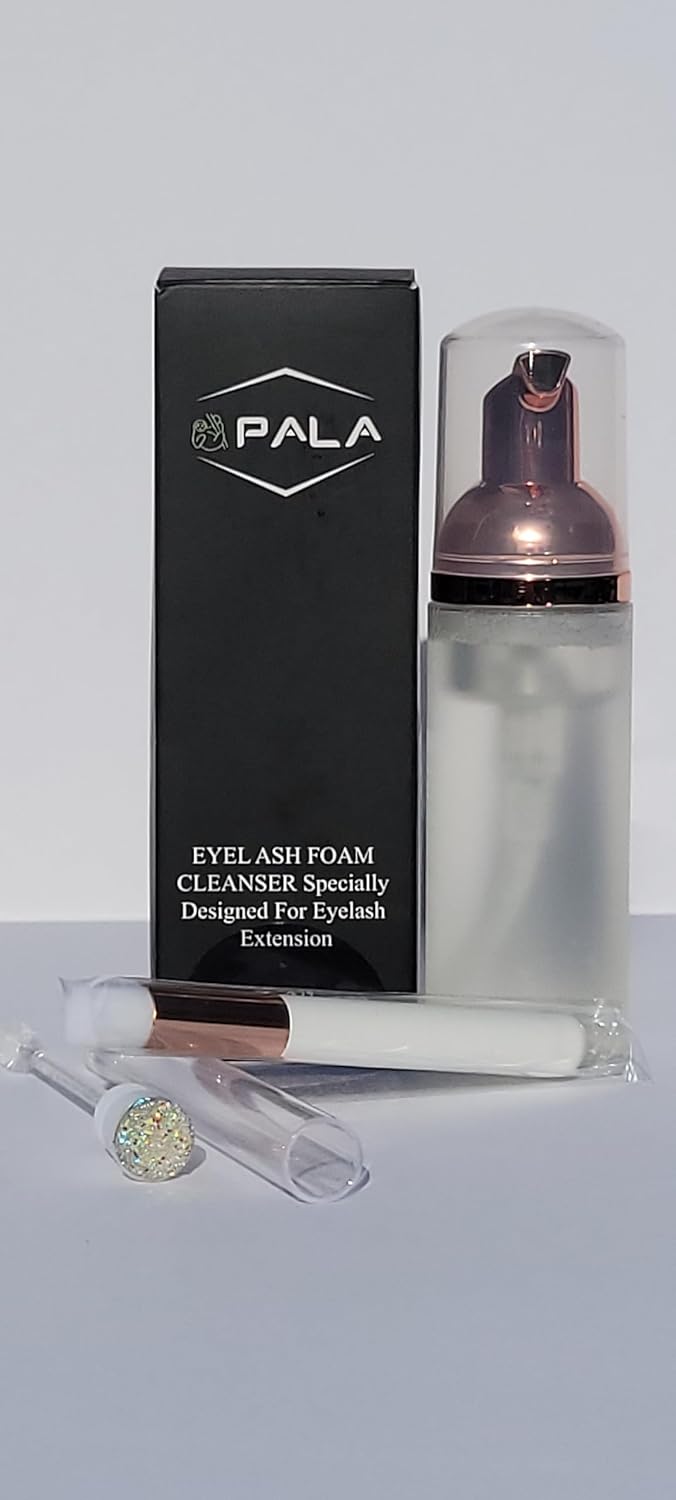 Eyelash Extension Foam Cleanser Kit with Brush and Wand, 150ml Volume - Image 4