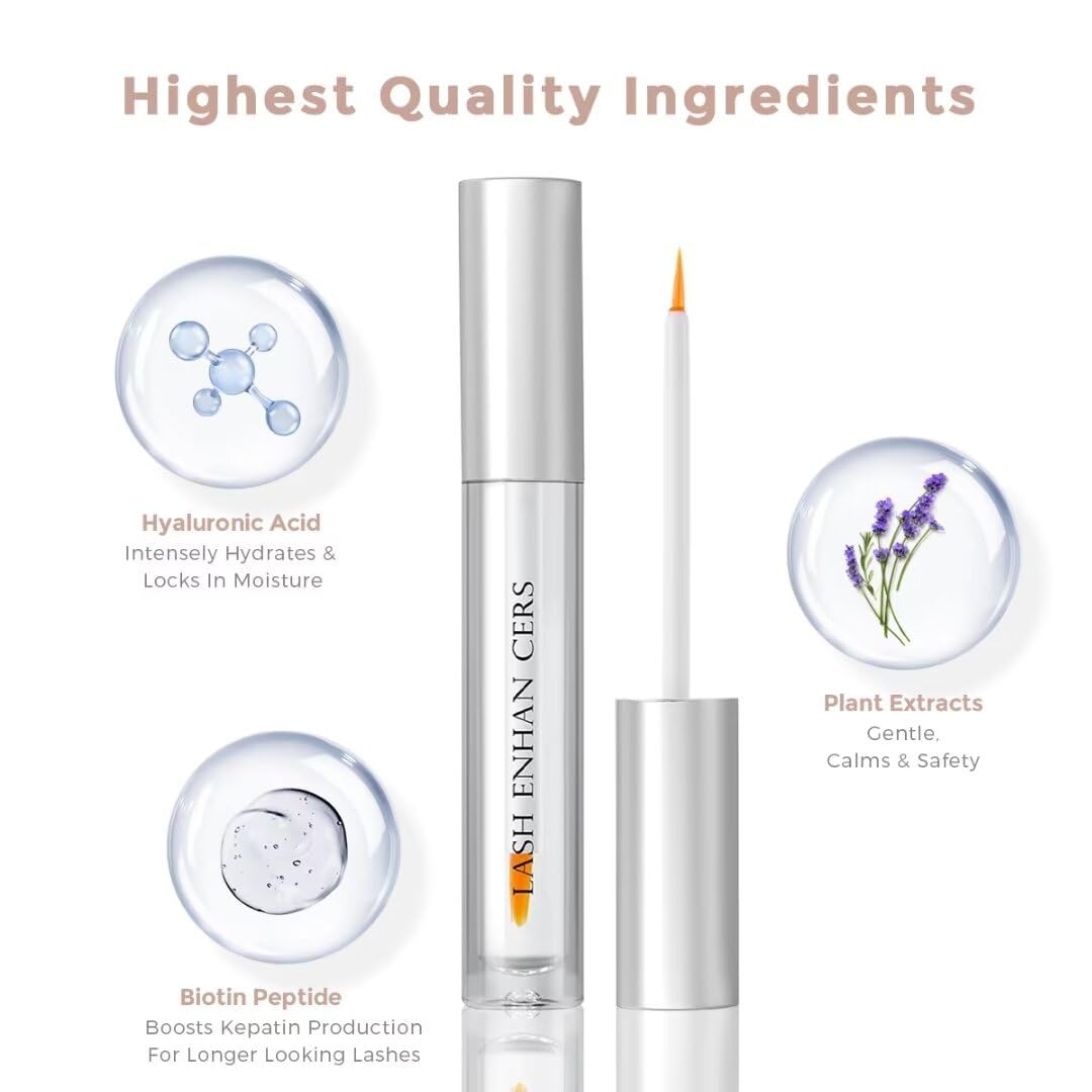 Nourishing Eyelash Growth Serum for Fuller Longer Lashes, Cruelty-Free Formula, 10ml Size - Image 2