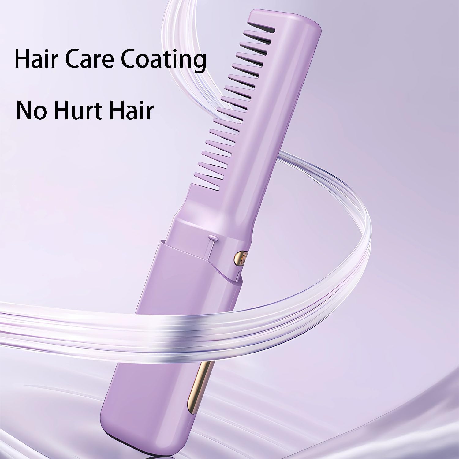 FA FIGHTART Portable Cordless Mini Hair Straightener with LCD Display and USB Charging - Pink - Image 8