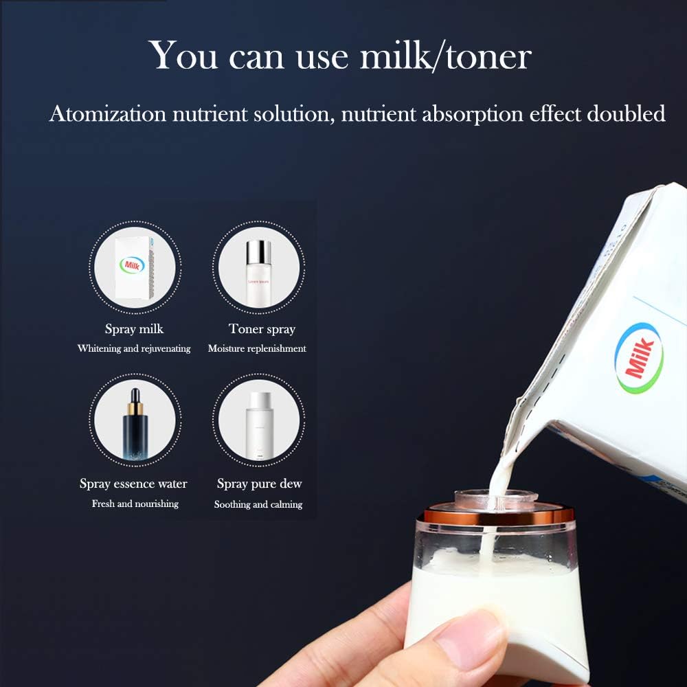 FANTEXY Portable Nano Facial Mister with Built-in Moisture Tester, USB Mini Cool Face Sprayer - Image 6