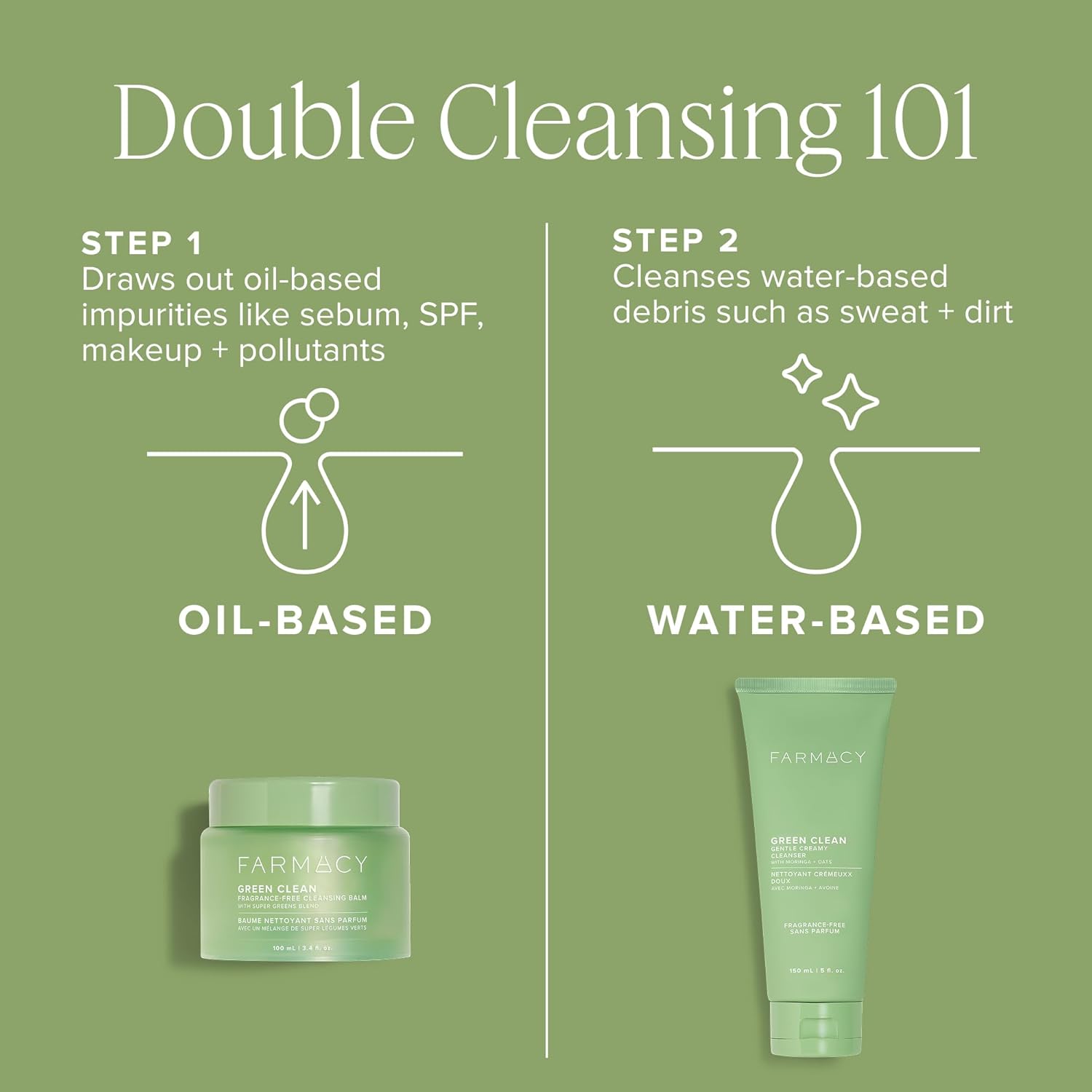 Farmacy Green Clean 100ml Fragrance-Free Waterproof Makeup Remover Balm Oil Cleanser - Image 9