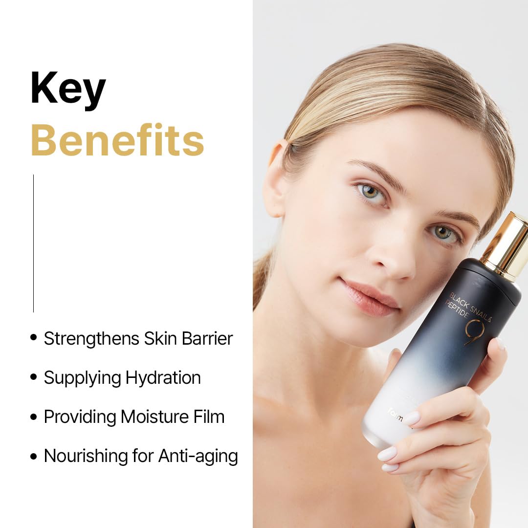 FARMSTAY Black Snail Peptide 9 Emulsion Hydrating Moisturizer 4.05 fl. oz for All Skin Types - Image 5