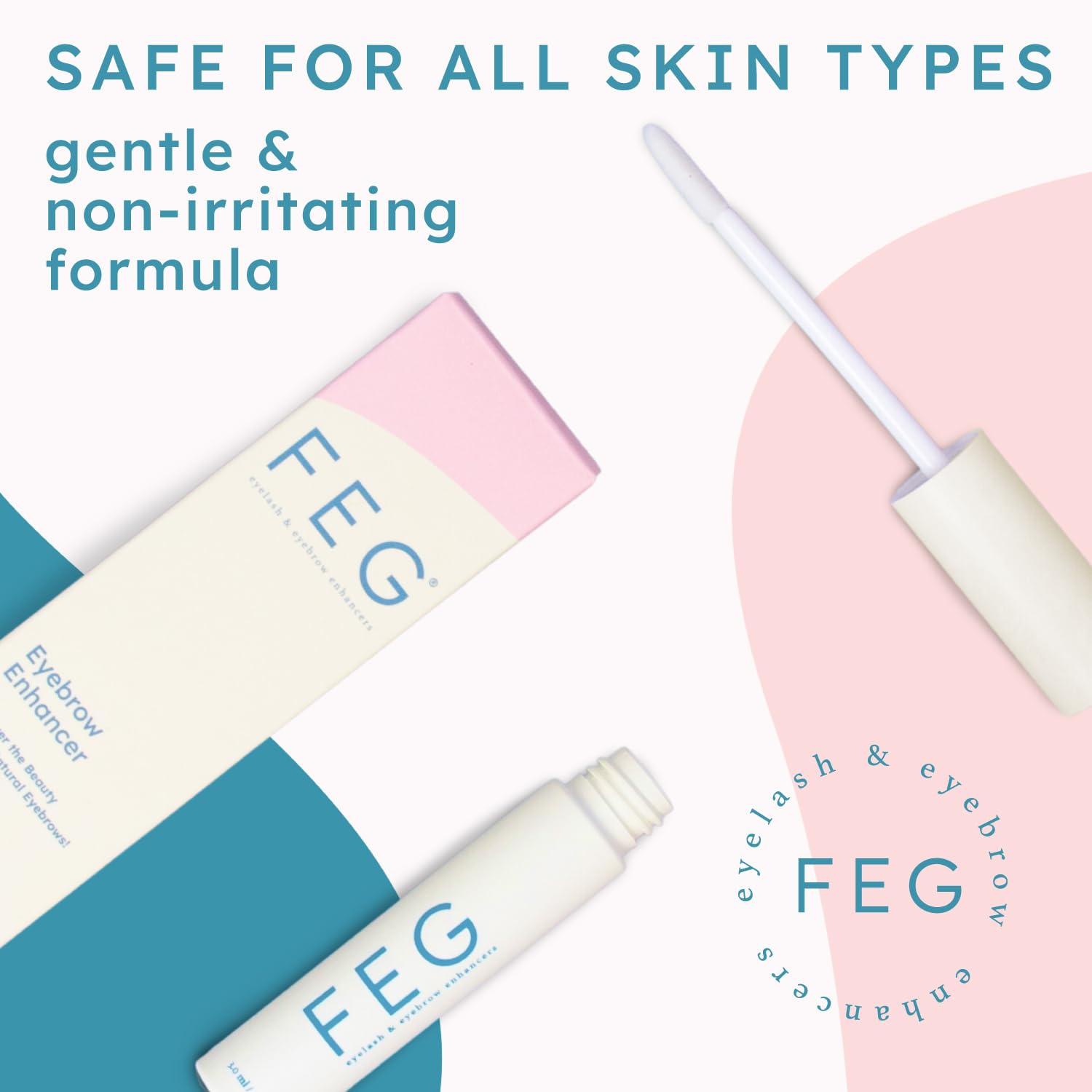 FEG Eyebrow Enhancer Growth Serum for Thicker Brows, 3ml Natural Brow Serum - Image 4