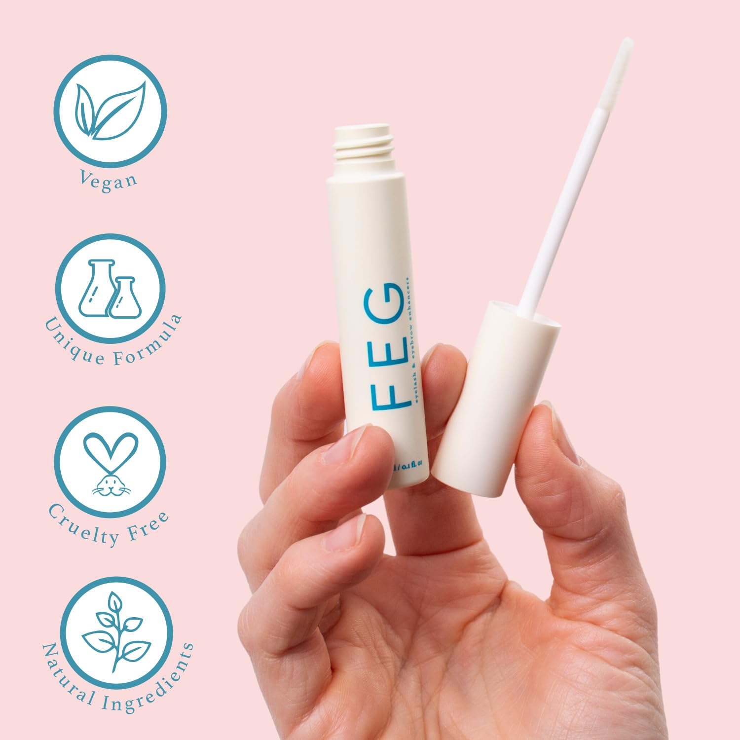 FEG Eyebrow Enhancer Growth Serum for Thicker Brows, 3ml Natural Brow Serum - Image 3