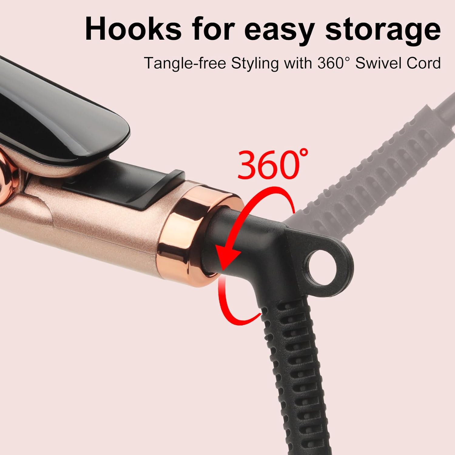 Professional Flat Iron Hair Straightener with Floating Plates and 14 Temp Settings 200-460℉ - Image 7