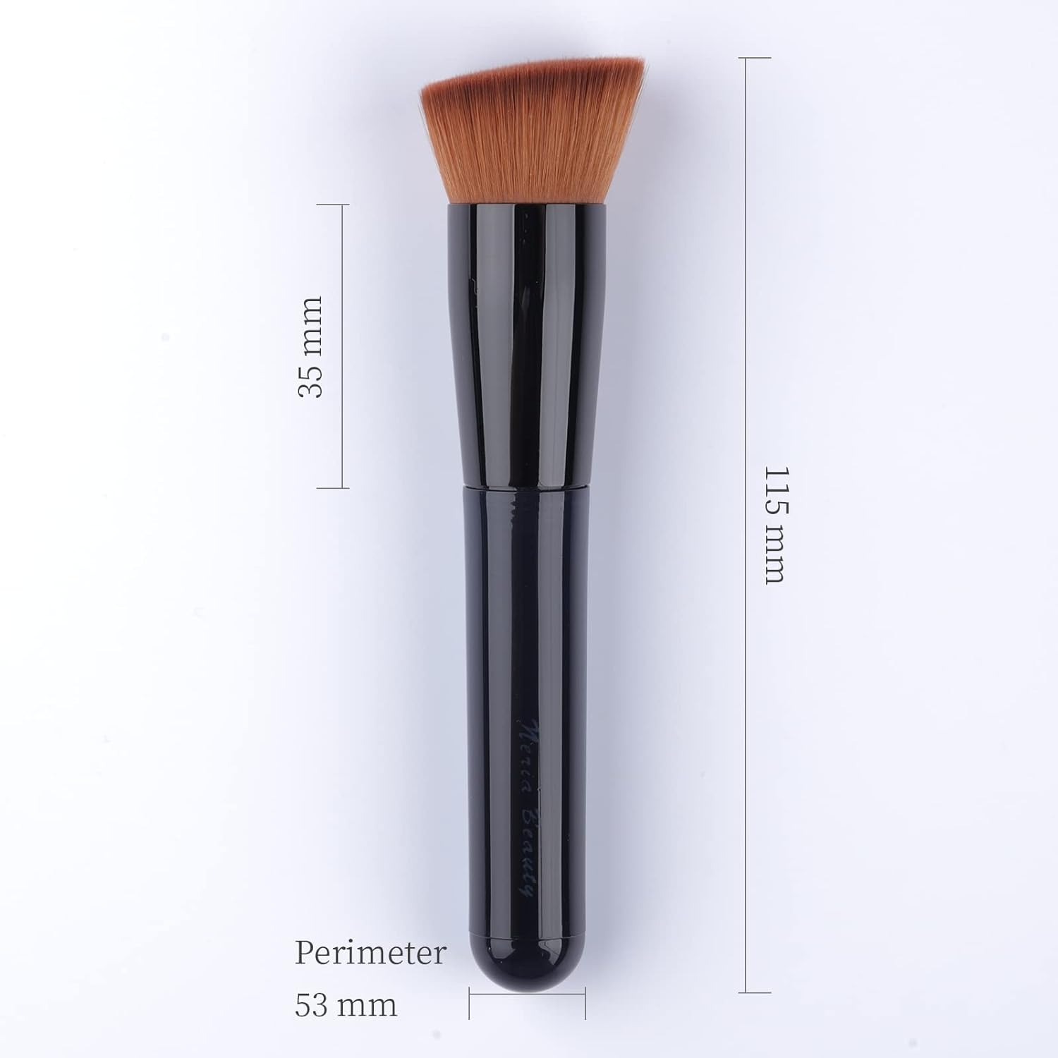 Travel Size Flat Top Kabuki Foundation Brush for Liquid, Cream, Powder Makeup Application - Image 7