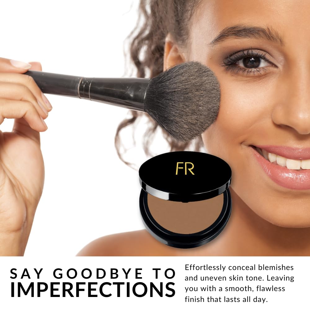 Flori Roberts Luxury Oil Blotting Pressed Powder for Deeper Skin Tones, Long Lasting Shine Control - Image 7