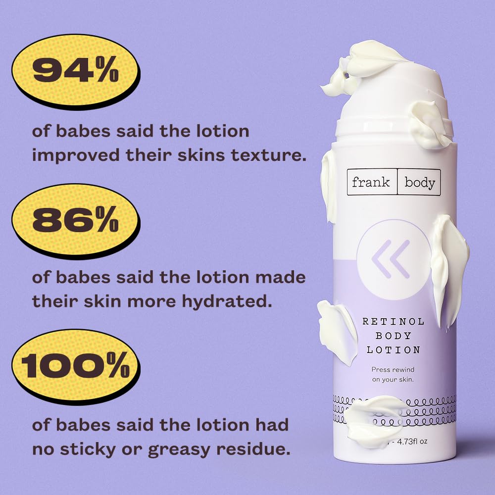 Frank Body Retinol Anti-Aging Body Lotion 4.73 fl oz with Peptides - Image 3
