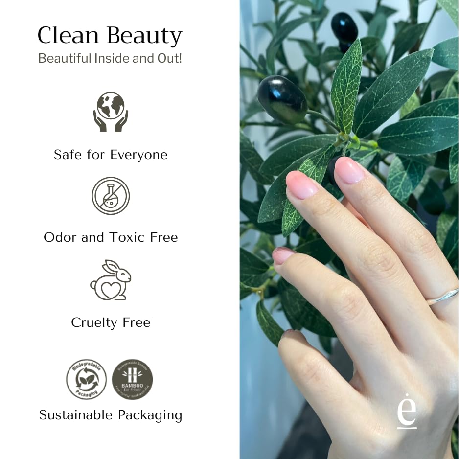 Petal Frost 100% Real Gel Nail Wraps - Instant Salon Look, 14 Day Wear - Image 5
