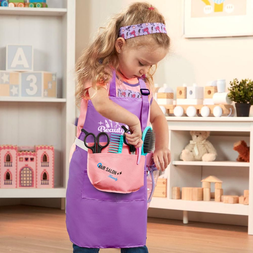 G.C Hair Salon Playset for Girls with Realistic Blow Dryer and Curling Iron for Ages 3+ - Image 8