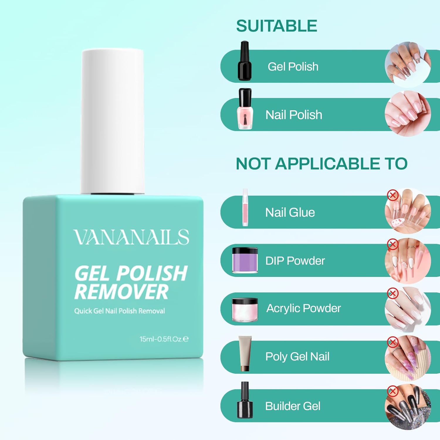 Professional 15ML Gel Nail Polish Remover Fast-Acting Formula for Quick Removal - Image 3