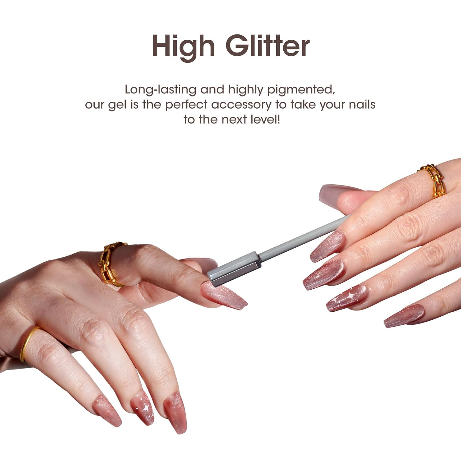 GELLEN 6-Color Cat Eye Gel Nail Polish Kit with Magnet, 10ml Bottles, Salon Quality - Image 5
