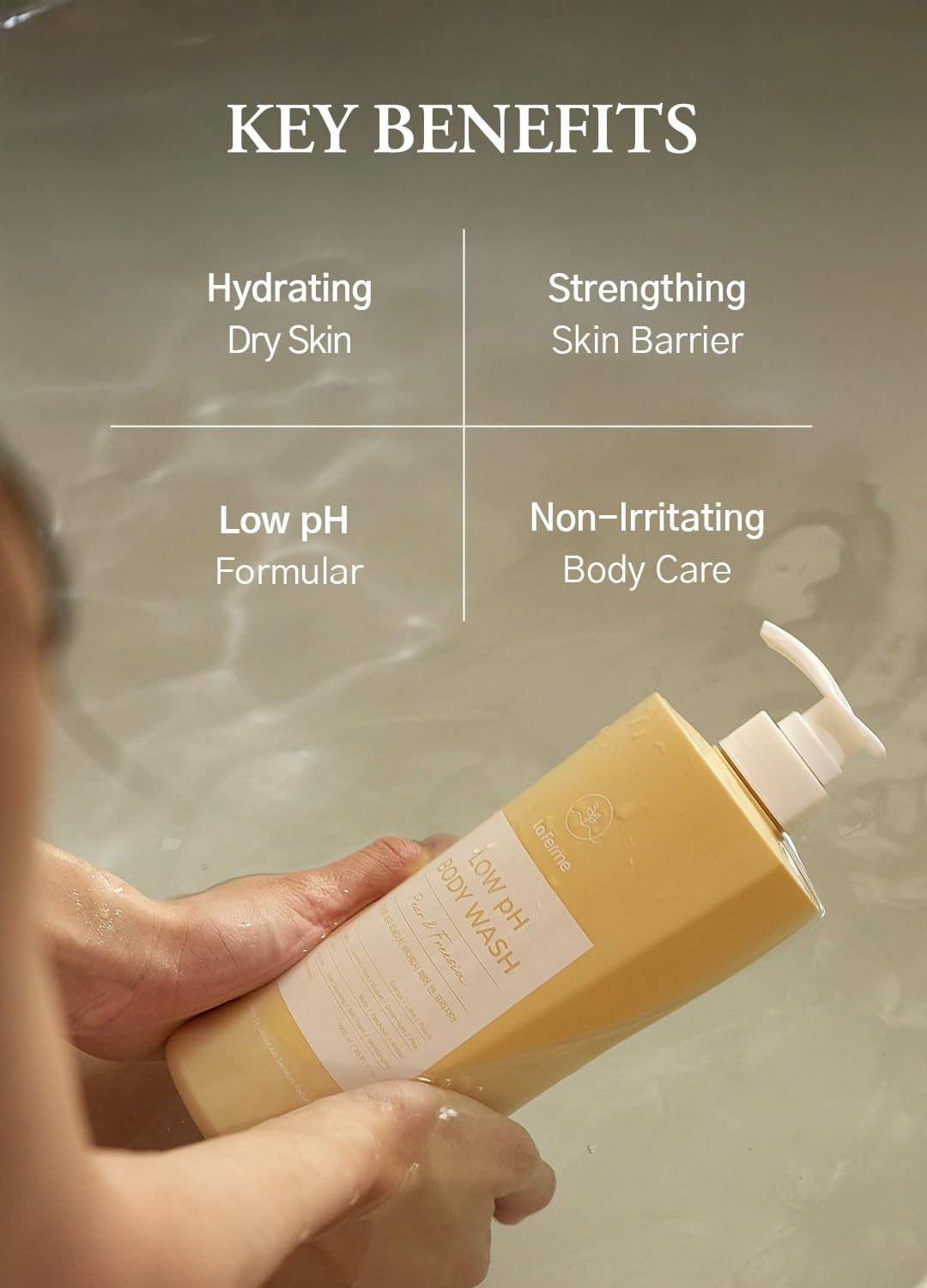 Gentle Korean Pear Freesia Body Wash for Sensitive Skin, 33 Fl Oz - Image 4