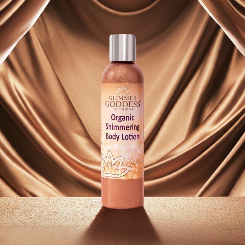 Glimmer Goddess Organic Body Shimmer Lotion 8 oz Super Level 3 Bronze - Image 8
