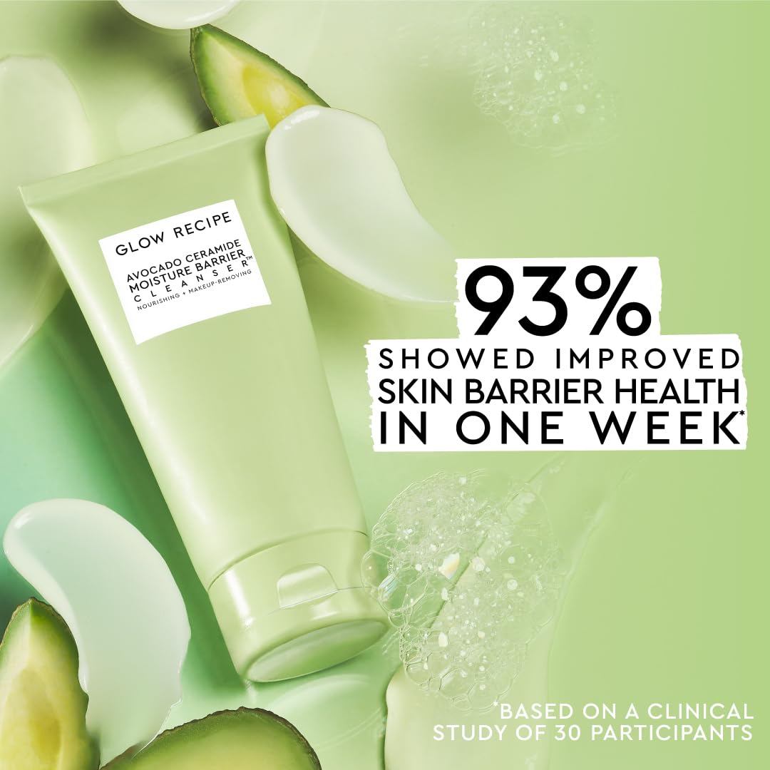 Glow Recipe Avocado Ceramide Facial Cleanser 150ml Dry Skin Hyaluronic Acid Hydration - Image 9