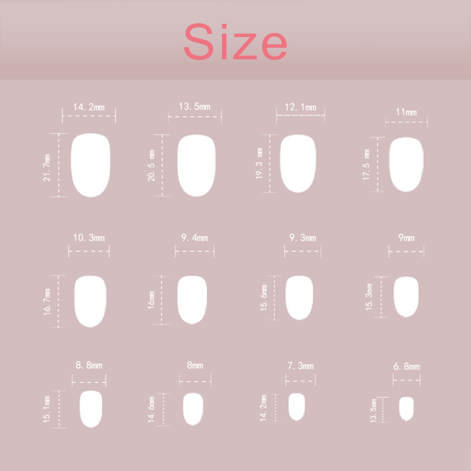 Glossy Grey Oval Short Press-On Nails with Cat Eye Glitter Designs, 24 Pieces - Image 6