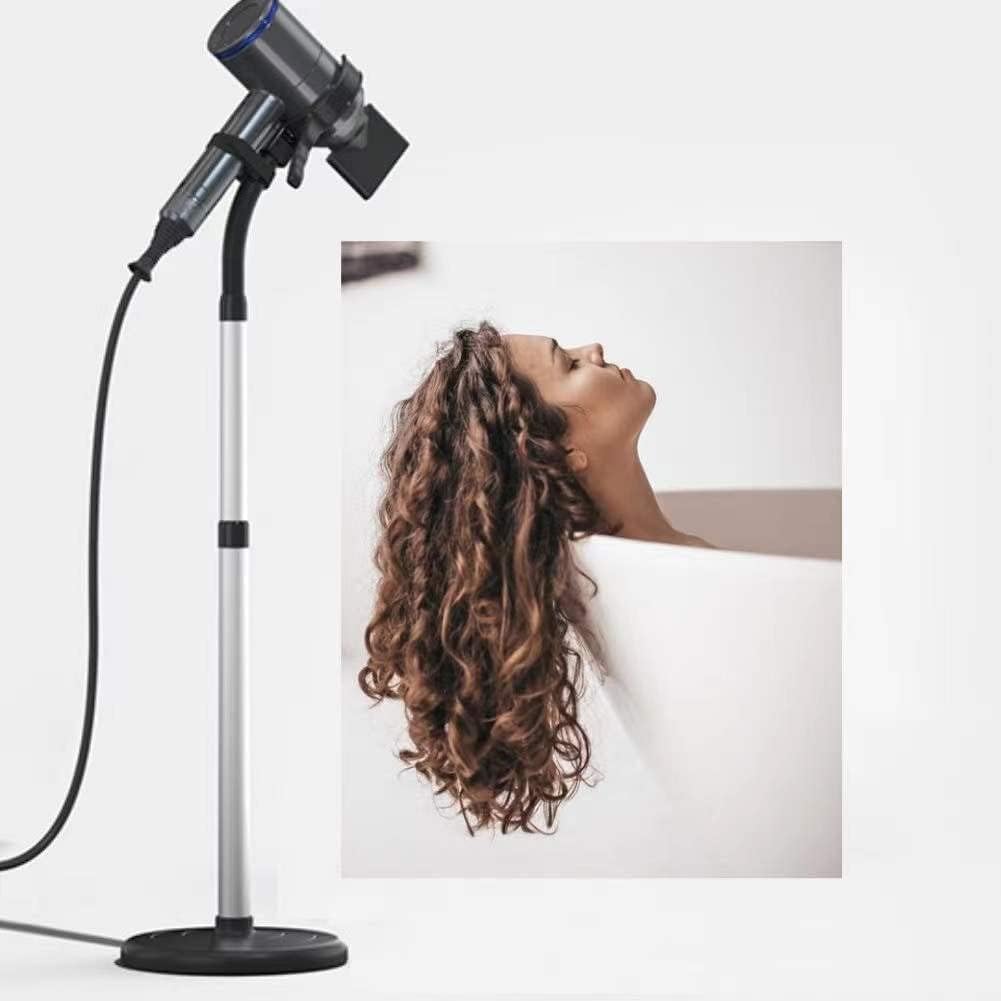 Adjustable 360 Rotation Hair Dryer Holder Stand with Heavy Base for Countertops - Image 6