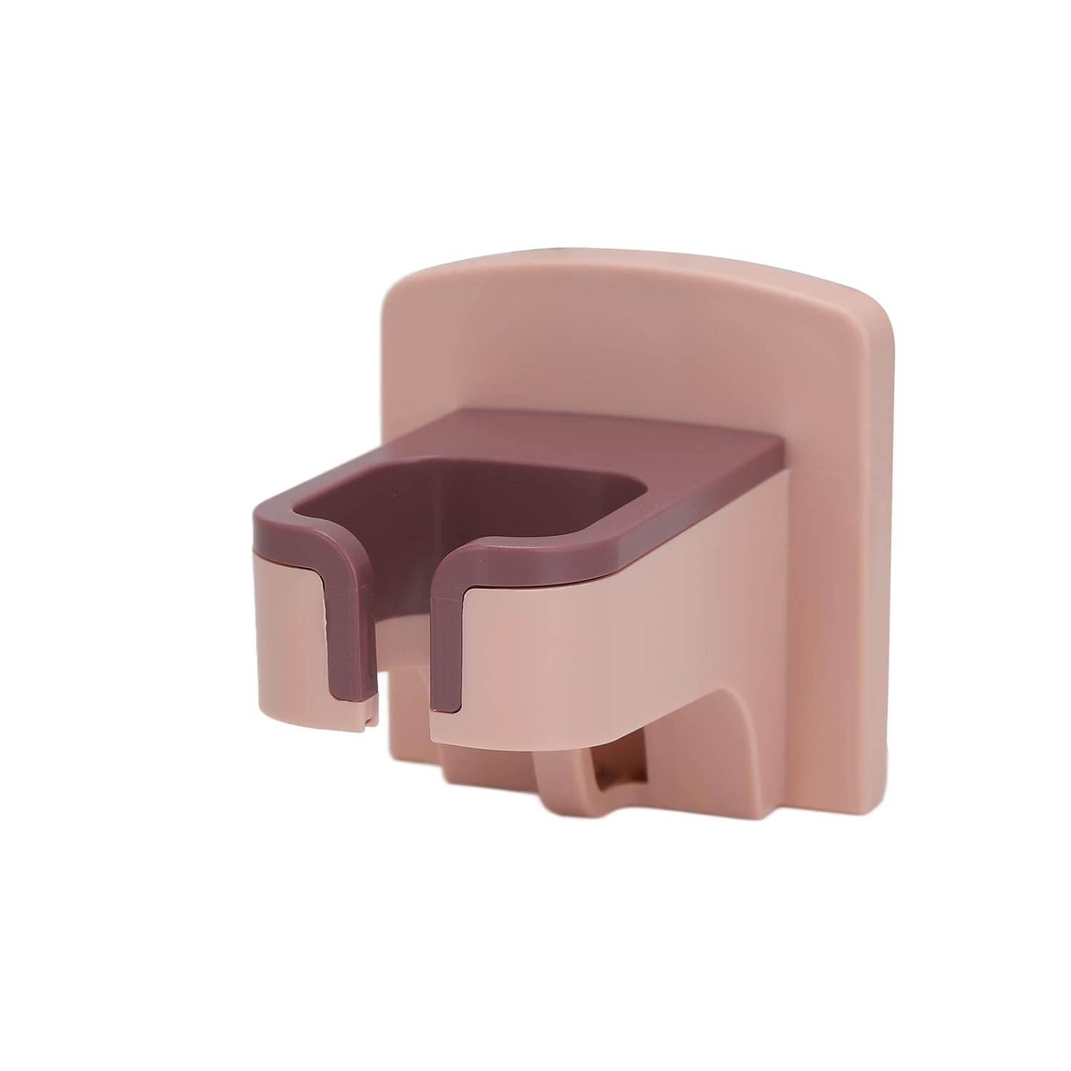 Pink Wall Mounted Hair Dryer Holder with Self Adhesive, Bathroom Organizer for Home and Salon - Image 9