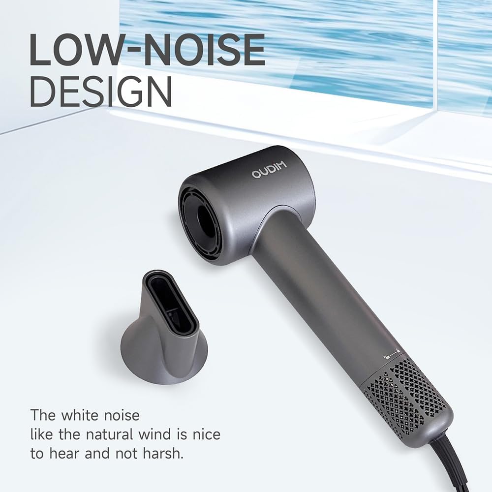 Digital Display 11000RPM High-Speed Hair Dryer 4 Temperature Speed Settings Lightweight Portable - Image 7