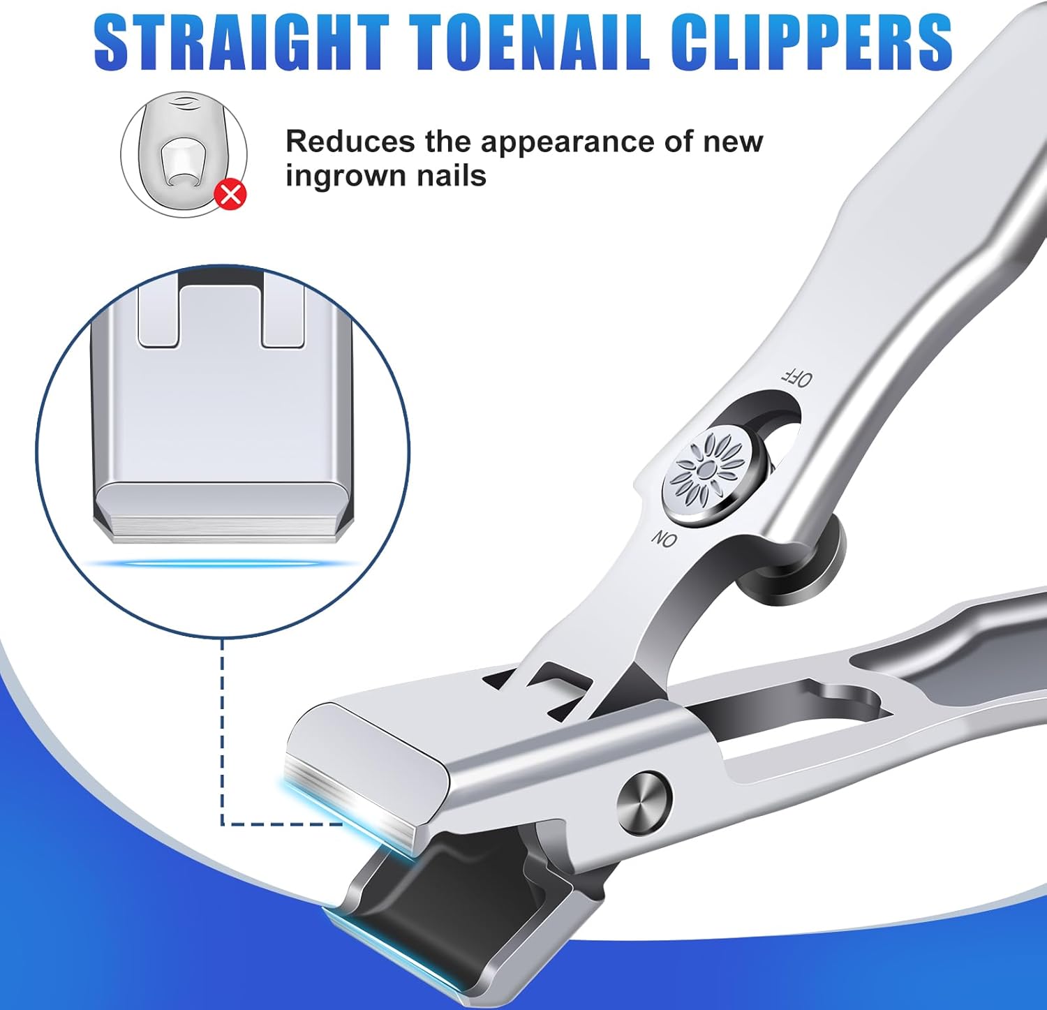 German-Engineered Heavy Duty Nail Clippers for Thick Nails, Wide Jaw Toenail Cutter with Catcher - Image 3