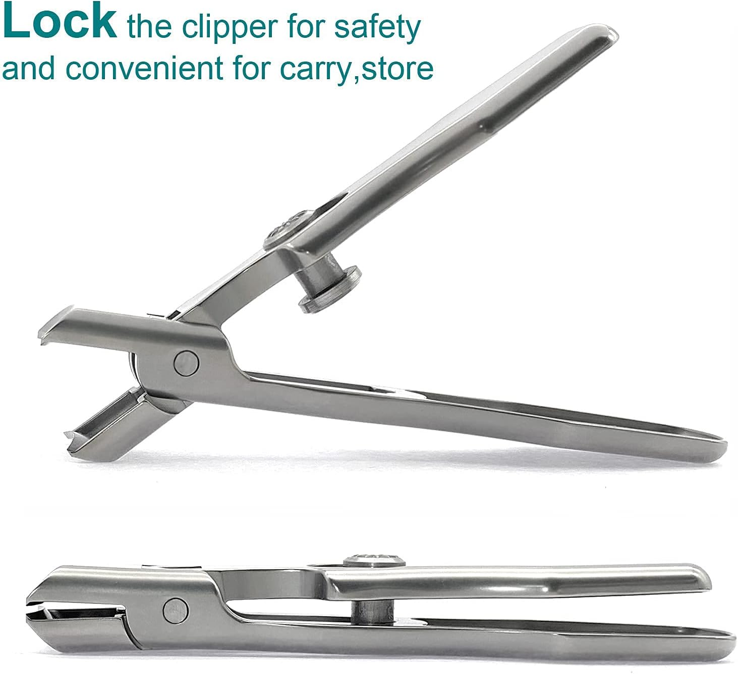 Ergonomic Long Handle Nail Clippers for Thick Nails with Integrated Catcher for Men & Women - Image 8