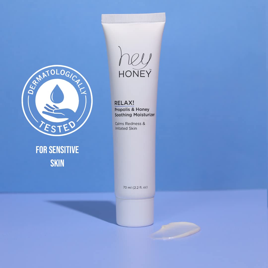 Hey Honey Skincare Relax Instant Rosacea Treatment 2.2 Oz Calming Moisturizer for Sensitive Skin - Image 4
