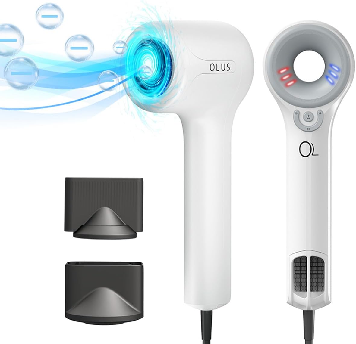 1500W High-Speed Ionic Hair Dryer Lightweight Ergonomic Design for Home Salon Use - Image 2