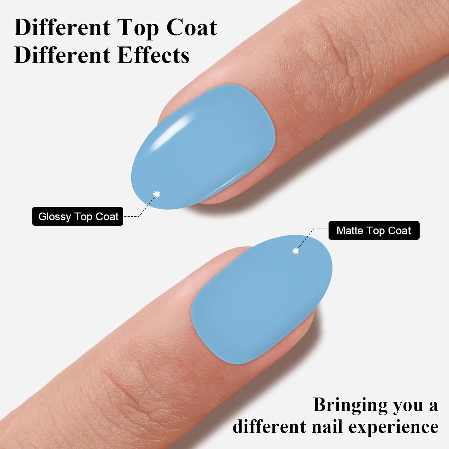 Imtiti Baby Blue Gel Nail Polish 0.5 Fl Oz for Professional Salon or DIY Nail Art - Image 5