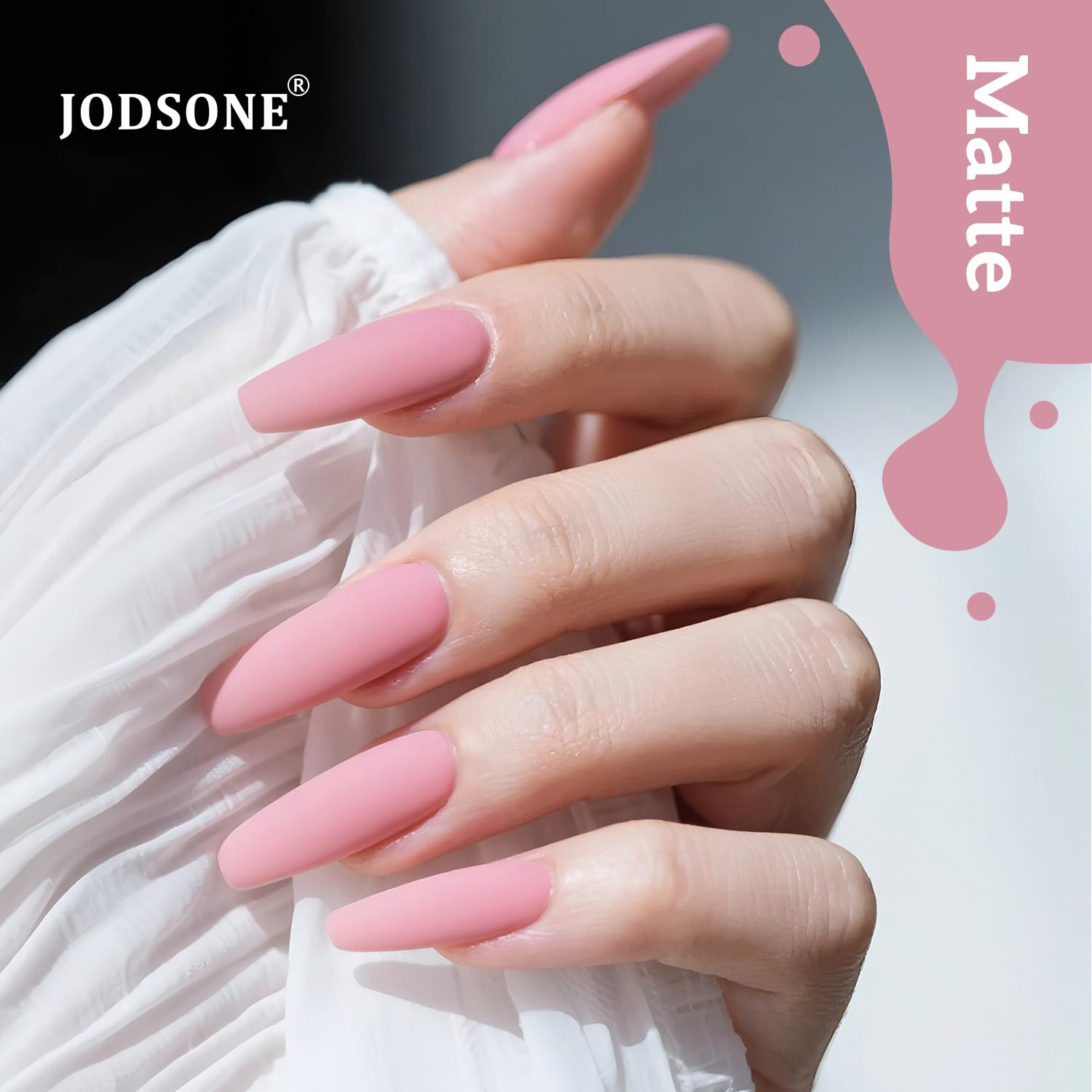 JODSONE 16.5ml Dark Pink Gel Nail Polish for Soak Off LED Nail Art Home Use - Image 5