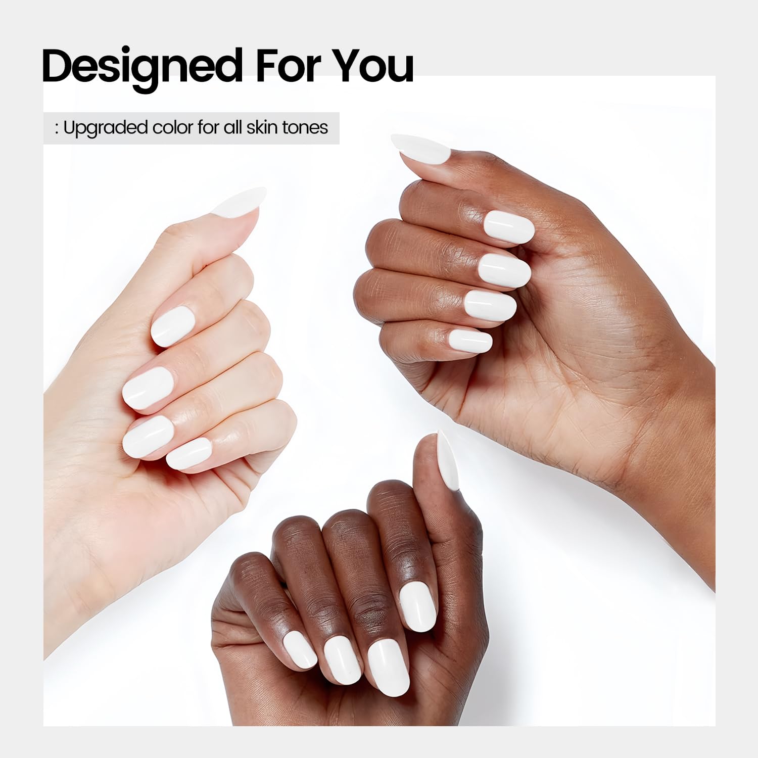 JODSONE 18ml White Soak Off Gel Nail Polish for UV Lamp DIY Art Manicure - Image 6