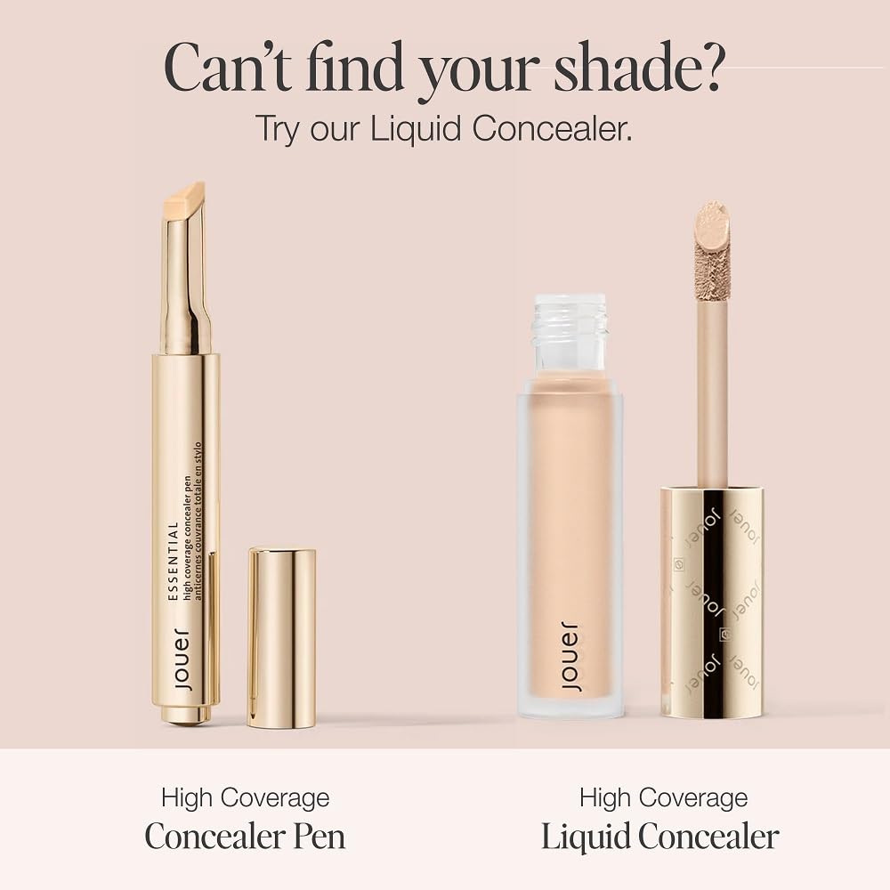 Jouer Essential High Coverage Concealer Pen 0.05 oz for Dark Circles and Brightening - Image 6