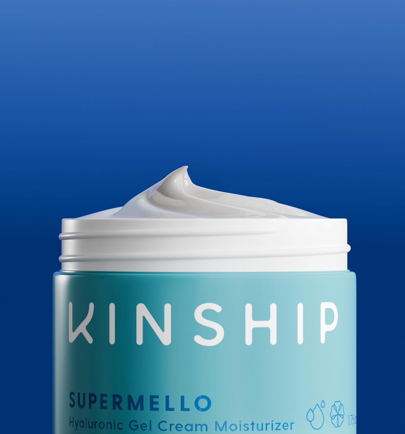 Kinship Supermello Hyaluronic Gel Cream Moisturizer 3.3 oz Lightweight Face Hydrator - Image 6